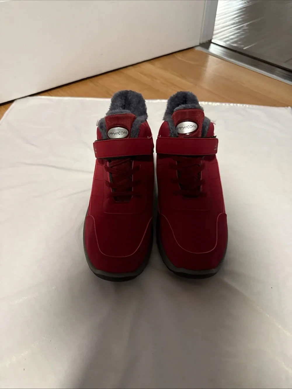 Fauean Men Boots Winter High Top Plush Insoles Non Slip Warm Size EU42 (US 9)NEW